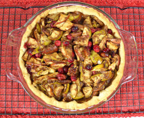 Cranberry Apple Chia Holiday Pie